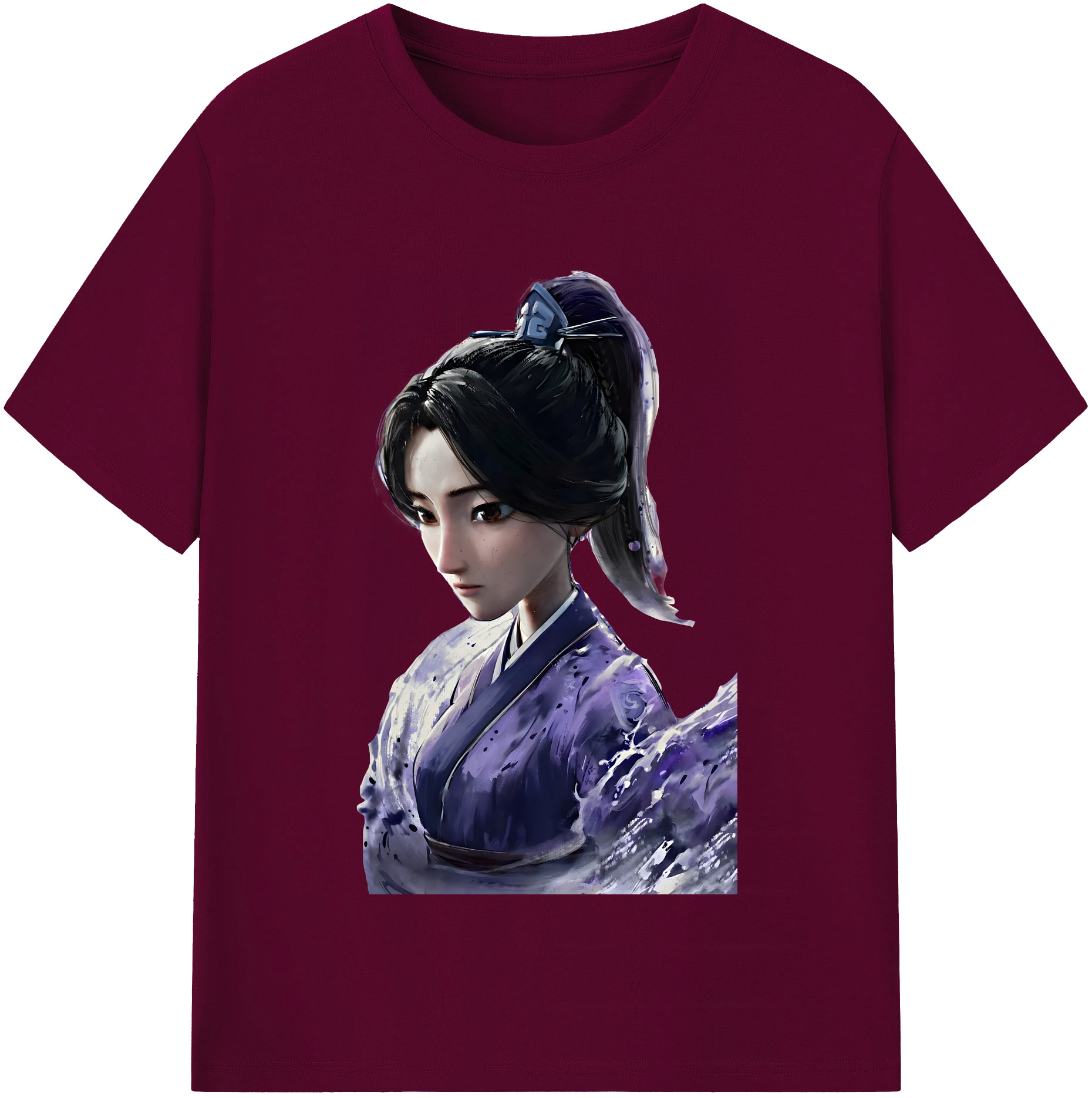 （画像用） Ne Zha 2 ナタ 魔童の大暴れ レディースカジュアルプリントTシャツ（綿100％）